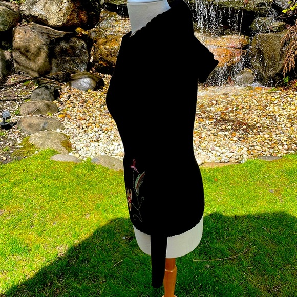 MAJOR DE LEMA ZIP UP FLORAL SPARKLE CARDIGAN HOODIE - M 🌸🍀🌺 - Picture 5 of 8